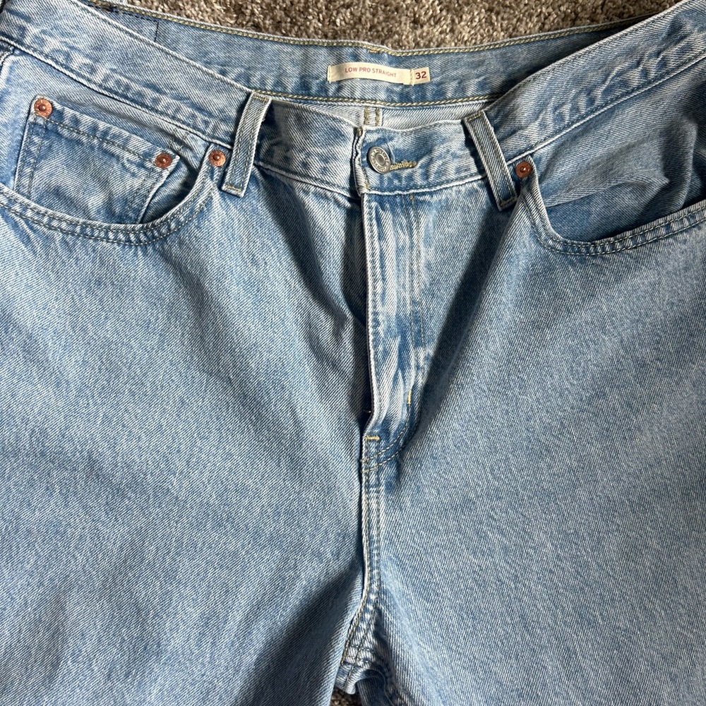 Levi's Light Blue Women's Low Pro Straight Leg Jeans - Picture 4 of 7